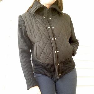 Black casual coat jacket